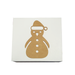 Caixa Araco Brown Snowman 20x20x6cm